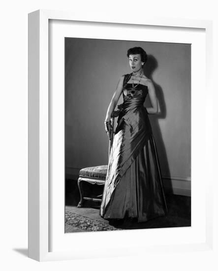 Schiaparelli Gown 1950S-null-Framed Photographic Print