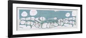 Schiaparelli Mars Map, 1877-78-Science Source-Framed Giclee Print