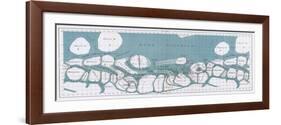 Schiaparelli Mars Map, 1877-78-Science Source-Framed Giclee Print