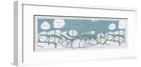 Schiaparelli Mars Map, 1877-78-Science Source-Framed Giclee Print