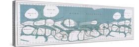 Schiaparelli Mars Map, 1877-78-Science Source-Stretched Canvas