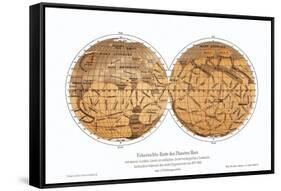Schiaparelli's Map of Mars, 1877-1888-Detlev Van Ravenswaay-Framed Stretched Canvas