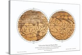 Schiaparelli's Map of Mars, 1877-1888-Detlev Van Ravenswaay-Stretched Canvas