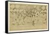 Schiaparelli's Map of the Planet Mars-Sir Robert Ball-Framed Stretched Canvas