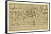 Schiaparelli's Map of the Planet Mars-Sir Robert Ball-Framed Stretched Canvas