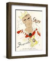 Schiaparelli Snuff, Mens Fragrance Cologne, USA, 1950-null-Framed Giclee Print