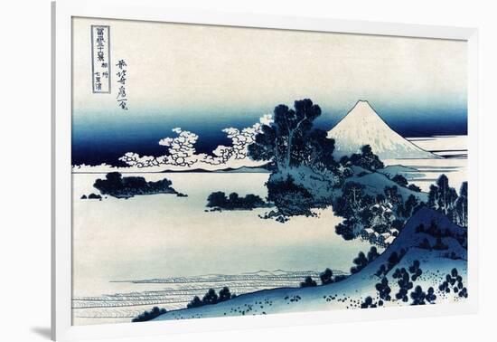 Schichiri Beach in Sagami Province-Katsushika Hokusai-Framed Art Print