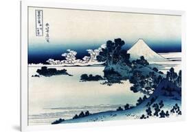 Schichiri Beach in Sagami Province-Katsushika Hokusai-Framed Art Print