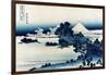 Schichiri Beach in Sagami Province-Katsushika Hokusai-Framed Art Print