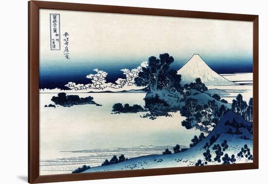 Schichiri Beach in Sagami Province-Katsushika Hokusai-Framed Art Print