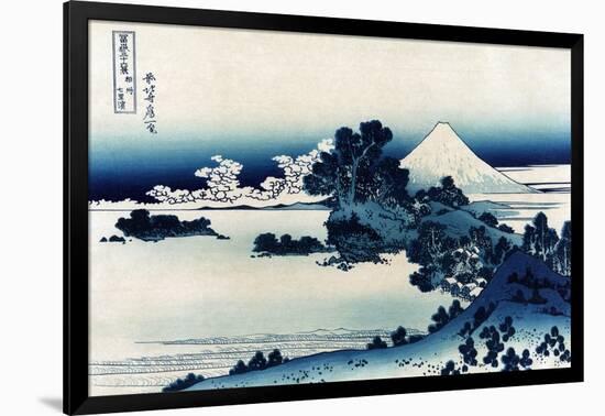 Schichiri Beach in Sagami Province-Katsushika Hokusai-Framed Art Print