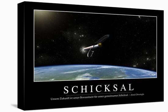 Schicksal: Motivationsposter Mit Inspirierendem Zitat-null-Stretched Canvas