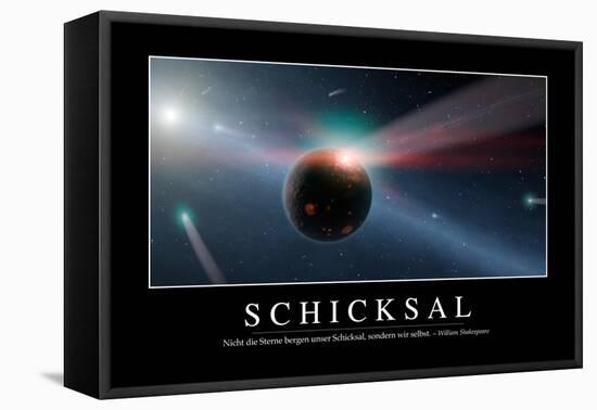 Schicksal: Motivationsposter Mit Inspirierendem Zitat-null-Framed Stretched Canvas