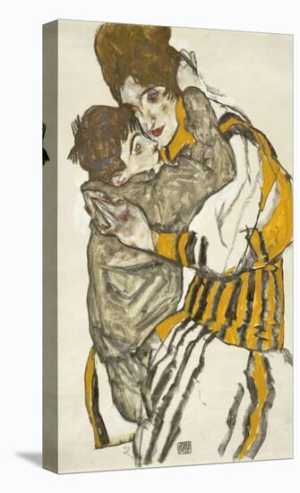 Schiele’s Wife With Her Little Nephew, 1915-Egon Schiele-Stretched Canvas