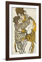 Schiele’s Wife With Her Little Nephew, 1915-Egon Schiele-Framed Art Print