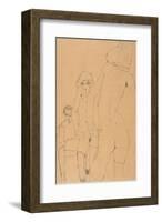 Schiele with Nude Model before the Mirror, 1910-Egon Schiele-Framed Art Print