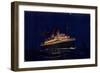 Schiff Monte Olivia Der Hdsg Bei Nacht, Beleuchtet-null-Framed Giclee Print