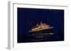 Schiff Monte Olivia Der Hdsg Bei Nacht, Beleuchtet-null-Framed Giclee Print