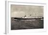 Schiff Saturnia Der Italian Line Auf Dem Meer, 1954-null-Framed Giclee Print