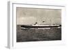 Schiff Saturnia Der Italian Line Auf Dem Meer, 1954-null-Framed Giclee Print