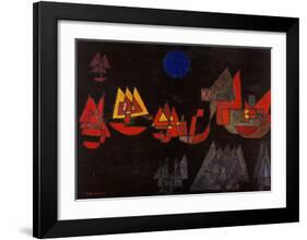 Schiffe im Dunkeln, c.1927-Paul Klee-Framed Art Print