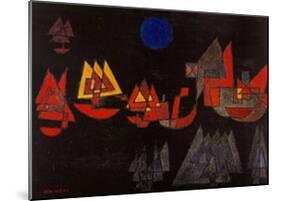 Schiffe im Dunkeln, c.1927-Paul Klee-Mounted Art Print