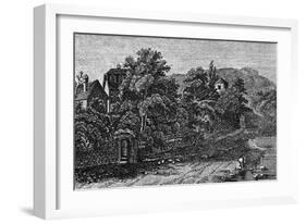 Schiller Home Jena-null-Framed Art Print