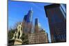 Schiller Monument and Financial District, Frankfurt am Main, Hesse, Germany, Europe-Hans-Peter Merten-Mounted Photographic Print