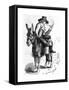 Schiller on a Donkey-null-Framed Stretched Canvas