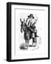 Schiller on a Donkey-null-Framed Giclee Print