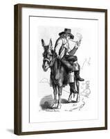 Schiller on a Donkey-null-Framed Giclee Print