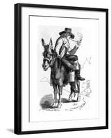 Schiller on a Donkey-null-Framed Giclee Print