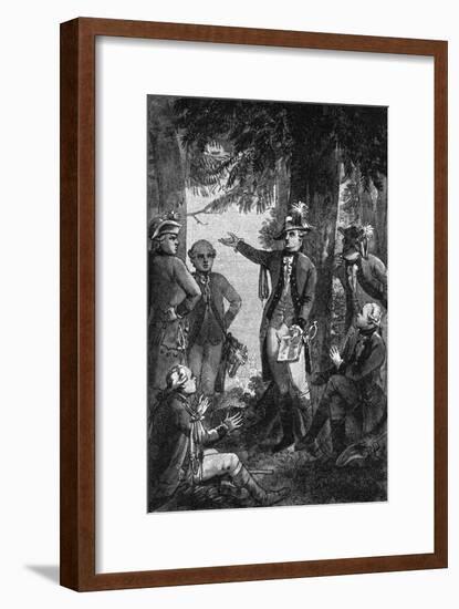 Schiller Reciting-RU Heideloff-Framed Art Print