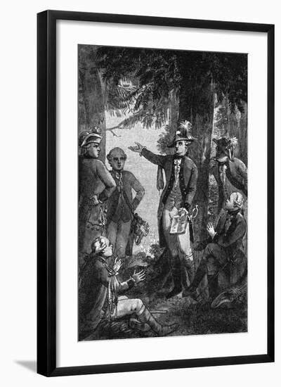 Schiller Reciting-RU Heideloff-Framed Art Print