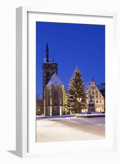 Schillerplatz with Stiftskirche-Markus Lange-Framed Photographic Print