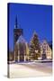 Schillerplatz with Stiftskirche-Markus Lange-Stretched Canvas