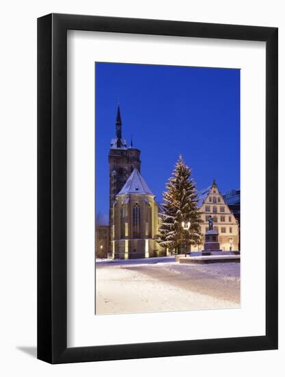 Schillerplatz with Stiftskirche-Markus Lange-Framed Photographic Print