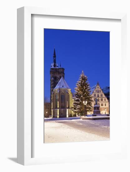 Schillerplatz with Stiftskirche-Markus Lange-Framed Photographic Print