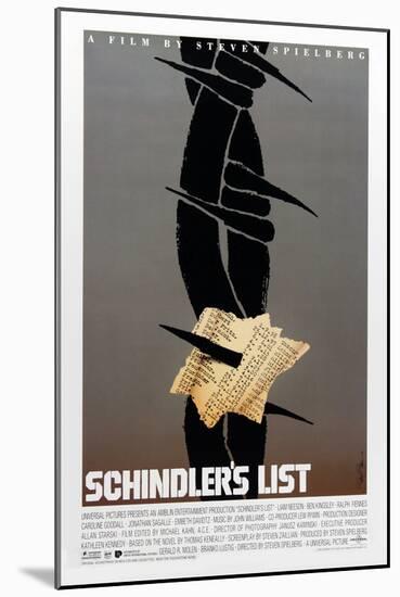 SCHINDLER'S LIST [1993], directed by STEVEN SPIELBERG.-null-Mounted Photographic Print