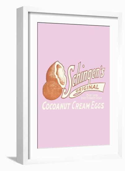 Schingen's Cocoanut Cream Eggs-null-Framed Art Print