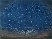 The Palace of the Queen of the Night, Set Design for 'The Magic Flute' by Wolfgang Amadeus Mozart-Schinkel-Framed Stretched Canvas