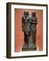 Schist Statue Depicting Menkaure and Wife Khamerernebty II-null-Framed Giclee Print