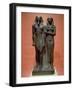 Schist Statue Depicting Menkaure and Wife Khamerernebty II-null-Framed Giclee Print
