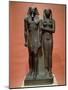 Schist Statue Depicting Menkaure and Wife Khamerernebty II-null-Mounted Giclee Print