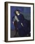 Schlafende Junge Frau-Konstantin Somow-Framed Giclee Print