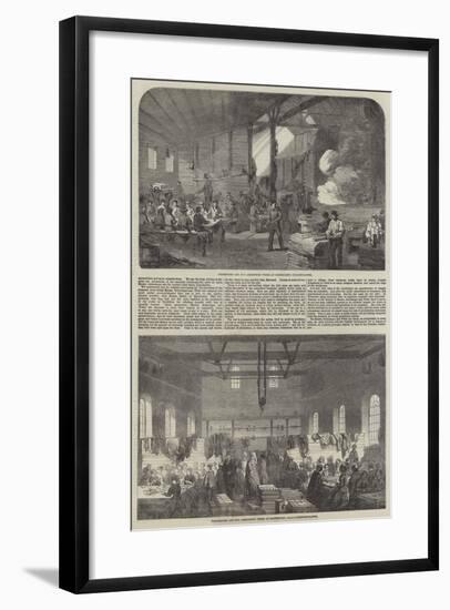 Schlesinger and Co's Ammunition Works at Northfleet-null-Framed Giclee Print