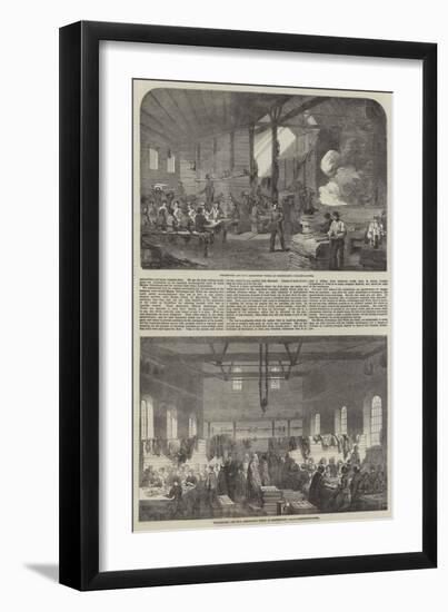 Schlesinger and Co's Ammunition Works at Northfleet-null-Framed Giclee Print