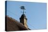 Schleswig-Holstein, Sieseby, Typical Residential House, Detail, Chimney, Weather Vane-Catharina Lux-Stretched Canvas