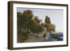 Schloss am Meer (Mord im Schloss). 1859-Arnold B?cklin-Framed Giclee Print