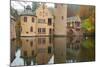 Schloss (Castle) Mespelbrunn in Autumn, Near Frankfurt, Germany, Europe-Miles Ertman-Mounted Photographic Print